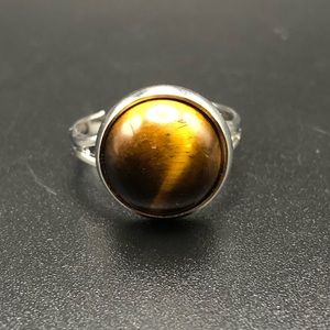 Tigers Eye x Silver Ring